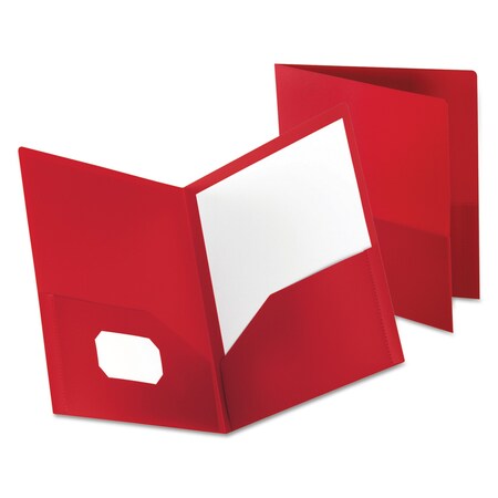 Oxford Two Pocket File Folder 8-1/2 x 11", Red 57411